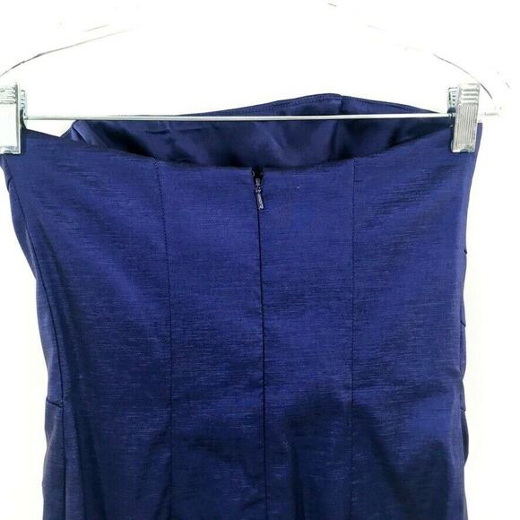 Jessica McClintock Strapless Cocktail Dress Purple - Picture 5 of 8